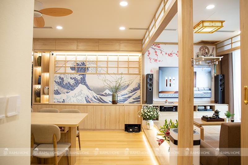 thiết kế và thi công căn hộ chung cư phong cách Nhật Bản